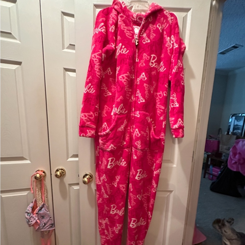 Barbie Pink Adult Pajamas onesie